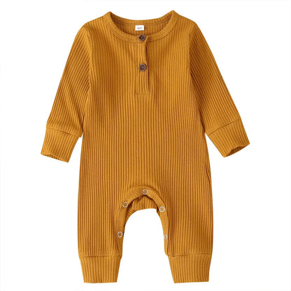 Cotton Long Sleeve Infant Romper