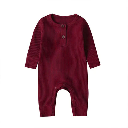 Cotton Long Sleeve Infant Romper